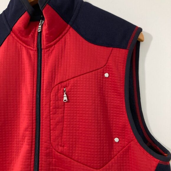 RLX Ralph Lauren Vest Mens XL Outdoors Red Blue Sports Zip Up Hike - Picture 4 of 14